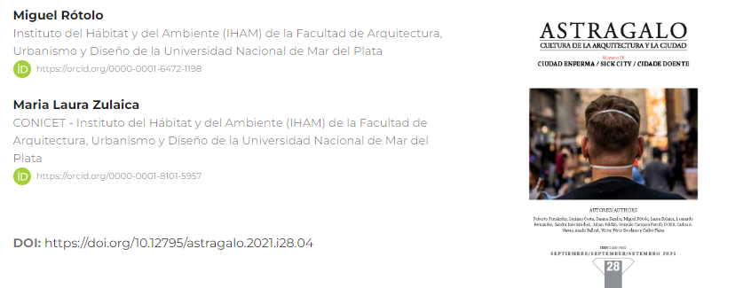 Artículo científico “Vulnerabilidad socioambiental y resiliencia en dos barrios del borde urbano de la ciudad de Mar del Plata: aportes para la gestión local” (2021)