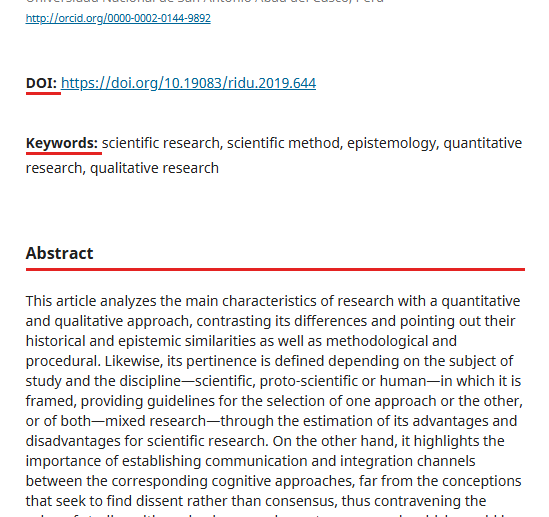 Artículo de revisión “Fundamentos epistémicos de la investigación cualitativa y cuantitativa: Consensos y disensos” (2019)