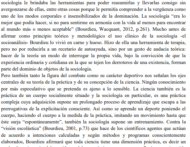 Artículo científico “Pierre Bourdieu sociólogo del sufrimiento. Aportes para la sistematización de una metodología de análisis de los fenómenos sociales” (2019)