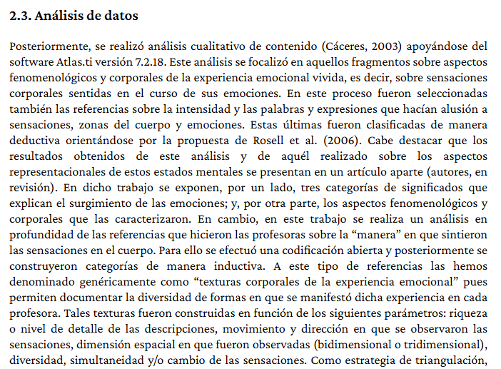 Artículo científico “Texturas corporales de la experiencia emocional de profesoras chilenas en aula” (2023)
