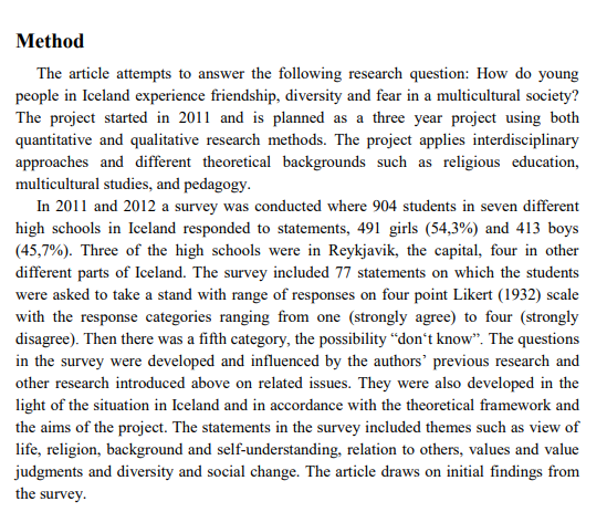 Artículo científico “[Trad.] Amistad, diversidad y miedo. Perspectivas y valores vitales de los jóvenes en una sociedad multicultural.” (2015)