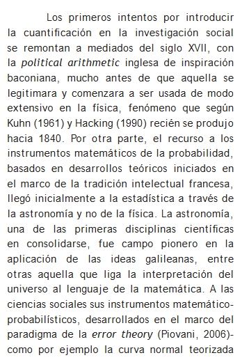 Artículo científico “Estadística y ciencias sociales: el sentido común metodológico frente al espejo de la historia” (2007)