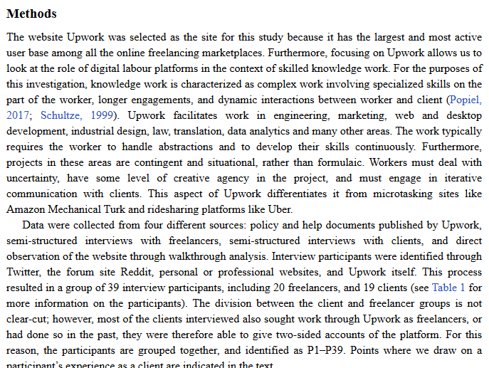 Artículo científico ‘[Trad.] Precariedad laboral y alfabetización en el trabajo freelance en línea’ (2020)