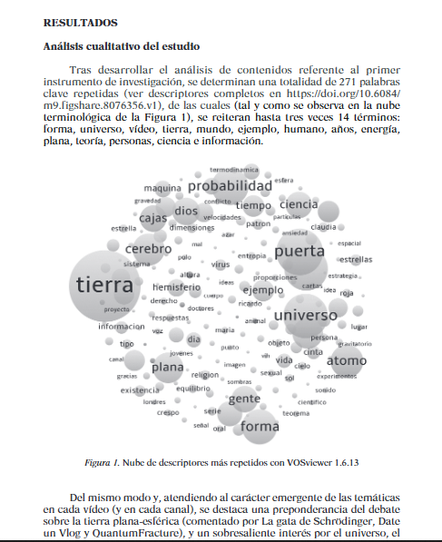 Artículo Científico ‘Divulgación científica en YouTube y su credibilidad para docentes universitarios’ (2020)