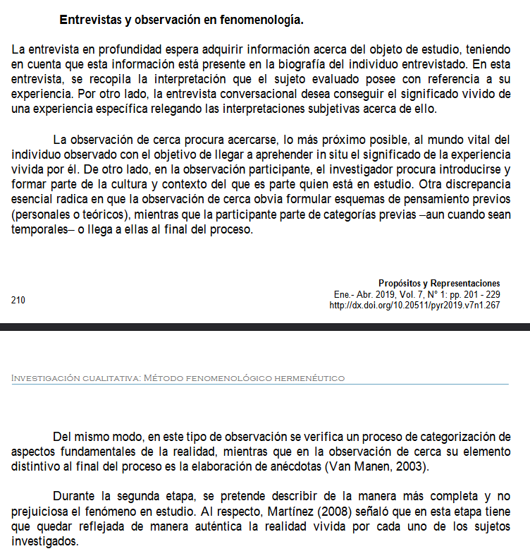 Artículo científico ‘Investigación cualitativa: Método fenomenológico hermenéutico’ (2019)