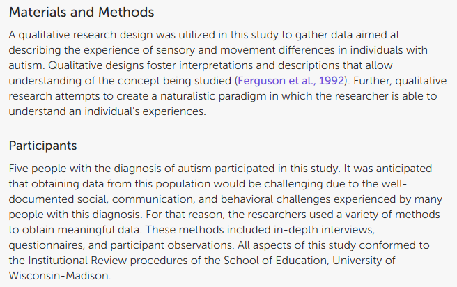 Artículo científico ‘[Trad.] Una exploración de las diferencias sensoriales y de movimiento desde la perspectiva de las personas con autismo’ (2012)