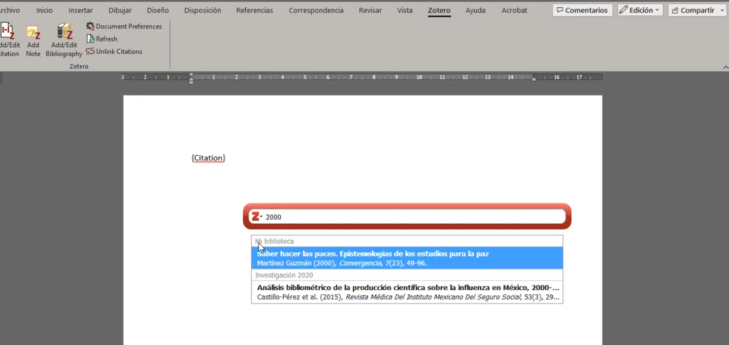 Tutorial: Cómo crear bibliografía automática con Zotero y Word