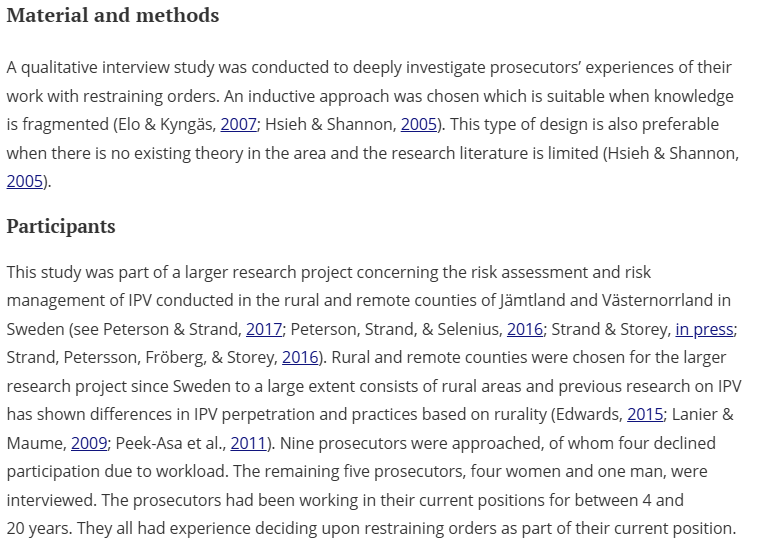 Artículo científico ‘[Trad.] Protección de las víctimas de violencia de pareja: experiencias de los fiscales suecos en la toma de decisiones sobre órdenes de alejamiento’ (2018)