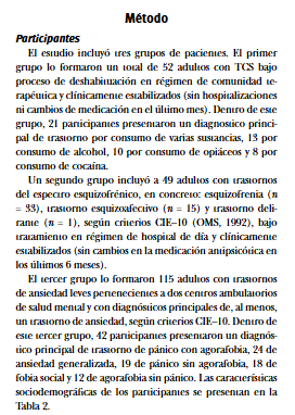 Artículo científico ‘Habilidades metacognitivas en adultos con abuso de sustancias bajo tratamiento en comunidad terapéutica.’ (2017)
