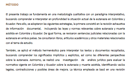 Artículo científico ‘La eutanasia en Colombia y Ecuador. Derecho a una muerte asistida.’ (2024)