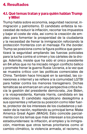 Artículo científico ‘TikTok: Política para jóvenes. ¿De qué hablan Trump y Milei? Polarización, odio y desinformación en las campañas electorales.’ (2025)