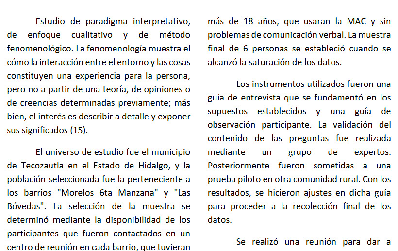 Artículo científico ‘Experiencia del uso de la medicina alternativa y complementaria en la comunidad rural de Tecozautla.’ (2024)