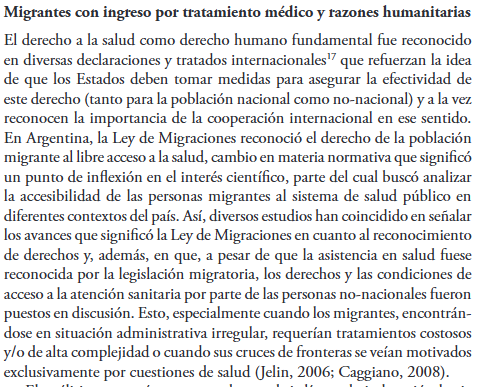 Artículo científico ‘Humanitarismo y control migratorio en Argentina: Refugio, tratamiento médico y migración laboral.’ (2019)
