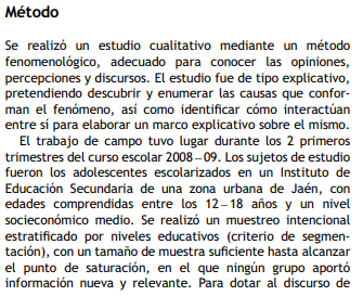 Artículo científico ‘Motivaciones para el consumo de alcohol entre adolescentes de un instituto urbano’ (2010)