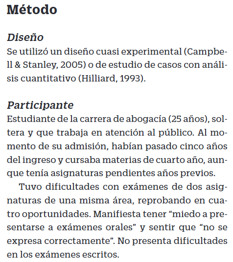 Artículo científico ‘Intervención en un caso de ansiedad ante exámenes, perfeccionismo desadaptativo y procrastinación’ (2023)