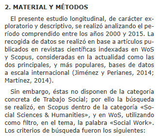 Artículo científico ‘Análisis de la producción científica sobre Derechos Humanos en Trabajo Social: Perspectiva internacional (2000-2015).’ (2017)