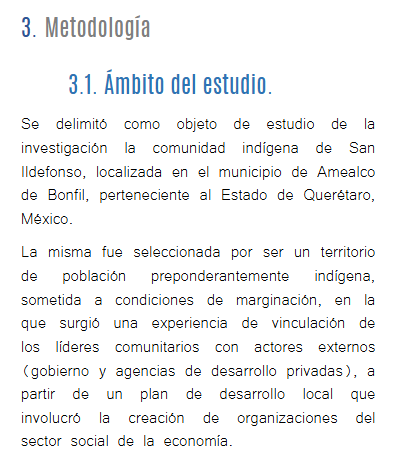 Artículo científico ‘La función del gobierno y los actores civiles en una comunidad indígena de Querétaro, México.’ (2017)
