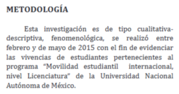 Artículo científico «Movilidad estudiantil. “Un viaje hacia el aprendizaje”.»(2015)